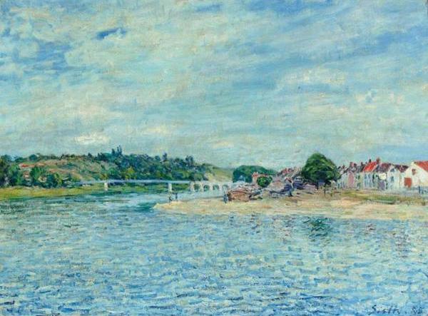 Alfred Sisley La Seine a Saint-Mammes oil painting image